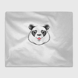 Плед флисовый Влюблённый панда, цвет: 3D-велсофт