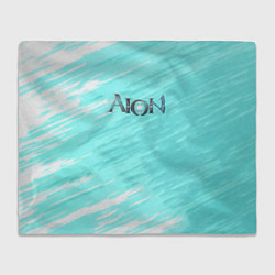 Плед флисовый Aion текстура рпг, цвет: 3D-велсофт