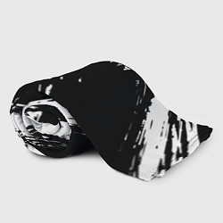 Плед флисовый Destiny краски чёрно белые, цвет: 3D-велсофт — фото 2