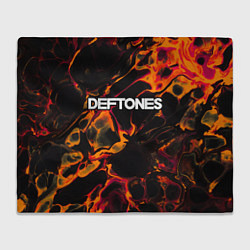 Плед флисовый Deftones red lava, цвет: 3D-велсофт