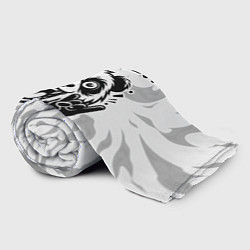 Плед флисовый Fall Out Boy рок панда на светлом фоне, цвет: 3D-велсофт — фото 2