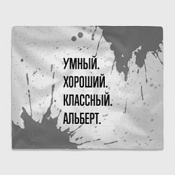 Плед флисовый Умный, хороший и классный: Альберт, цвет: 3D-велсофт