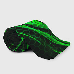 Плед флисовый Fortnite epic броня зелёная, цвет: 3D-велсофт — фото 2