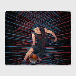 Плед флисовый Дазай Осаму из Баскетбола Куроко, цвет: 3D-велсофт