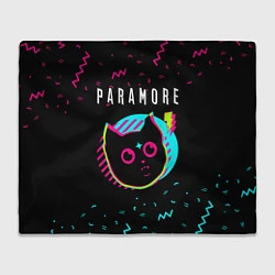 Плед флисовый Paramore - rock star cat, цвет: 3D-велсофт