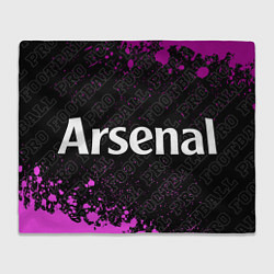 Плед флисовый Arsenal pro football по-горизонтали, цвет: 3D-велсофт