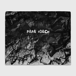 Плед флисовый Papa Roach black graphite, цвет: 3D-велсофт