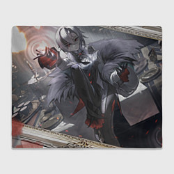 Плед флисовый Genshin Impact Арлекино, цвет: 3D-велсофт