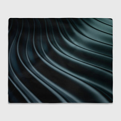 Плед флисовый Темная волна, цвет: 3D-велсофт