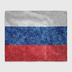 Плед флисовый Флаг России разноцветный, цвет: 3D-велсофт