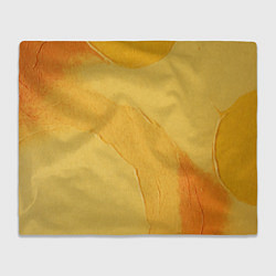 Плед флисовый Желтая краска, цвет: 3D-велсофт