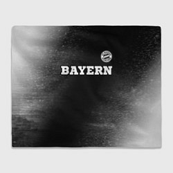Плед флисовый Bayern sport на темном фоне посередине, цвет: 3D-велсофт