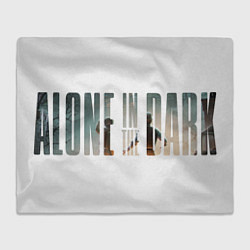 Плед флисовый Logo alone in the dark, цвет: 3D-велсофт