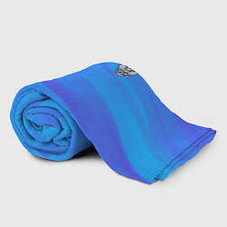 Плед флисовый Россия - синие волны, цвет: 3D-велсофт — фото 2