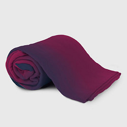 Плед флисовый Сумерки градиент от красного к синему, цвет: 3D-велсофт — фото 2
