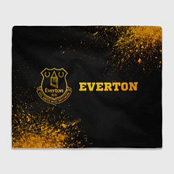 Плед флисовый Everton - gold gradient по-горизонтали, цвет: 3D-велсофт