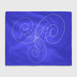 Плед флисовый Спирали расходящиеся в стороны, цвет: 3D-велсофт