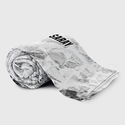 Плед флисовый Galatasaray white graphite, цвет: 3D-велсофт — фото 2