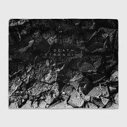 Плед флисовый Death Stranding black graphite, цвет: 3D-велсофт