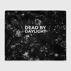 Плед флисовый Dead by Daylight black ice, цвет: 3D-велсофт