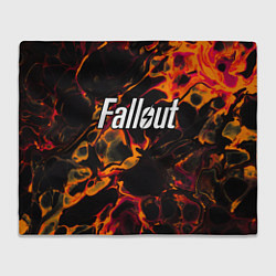 Плед флисовый Fallout red lava, цвет: 3D-велсофт