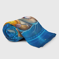 Плед флисовый Хомячок с криптой, цвет: 3D-велсофт — фото 2