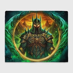 Плед флисовый Elden Ring black knight, цвет: 3D-велсофт