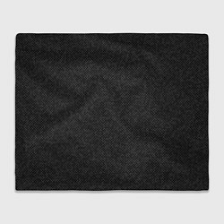 Плед флисовый Текстурированный чёрно-серый, цвет: 3D-велсофт