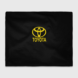 Плед флисовый Toyota yellow, цвет: 3D-велсофт