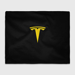 Плед флисовый Tesla yellow, цвет: 3D-велсофт