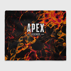 Плед флисовый Apex Legends red lava, цвет: 3D-велсофт