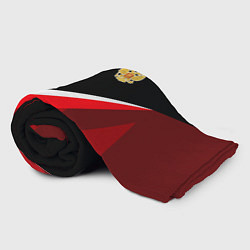 Плед флисовый Russia uniform - красный и черный, цвет: 3D-велсофт — фото 2