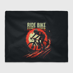 Плед флисовый Ride bike, цвет: 3D-велсофт