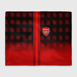 Плед флисовый Arsenal fc sport geometry steel, цвет: 3D-велсофт