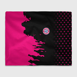 Плед флисовый Бавария Мюнхен краски, цвет: 3D-велсофт