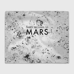 Плед флисовый Thirty Seconds to Mars dirty ice, цвет: 3D-велсофт