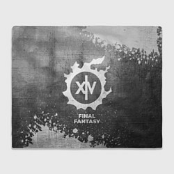 Плед флисовый Final Fantasy - grey gradient, цвет: 3D-велсофт