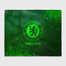 Плед флисовый Chelsea - green gradient, цвет: 3D-велсофт