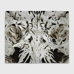 Плед флисовый Black and white abstraction, цвет: 3D-велсофт