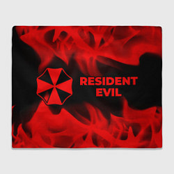 Плед флисовый Resident Evil - red gradient по-горизонтали, цвет: 3D-велсофт