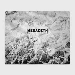 Плед флисовый Megadeth white graphite, цвет: 3D-велсофт