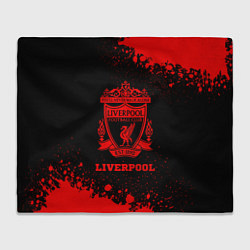 Плед флисовый Liverpool - red gradient, цвет: 3D-велсофт