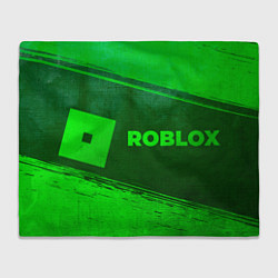 Плед флисовый Roblox - green gradient по-горизонтали, цвет: 3D-велсофт