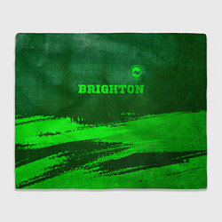 Плед флисовый Brighton - green gradient посередине, цвет: 3D-велсофт