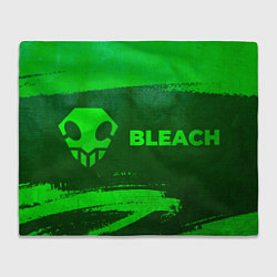 Плед флисовый Bleach - green gradient по-горизонтали, цвет: 3D-велсофт