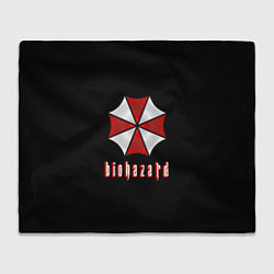 Плед флисовый Biohazard logo, цвет: 3D-велсофт