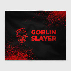 Плед флисовый Goblin Slayer - red gradient по-горизонтали, цвет: 3D-велсофт