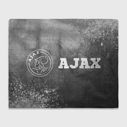 Плед флисовый Ajax - grey gradient по-горизонтали, цвет: 3D-велсофт