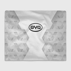 Плед флисовый BYD white poly, цвет: 3D-велсофт