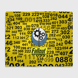 Плед флисовый Fallout pattern symbol, цвет: 3D-велсофт